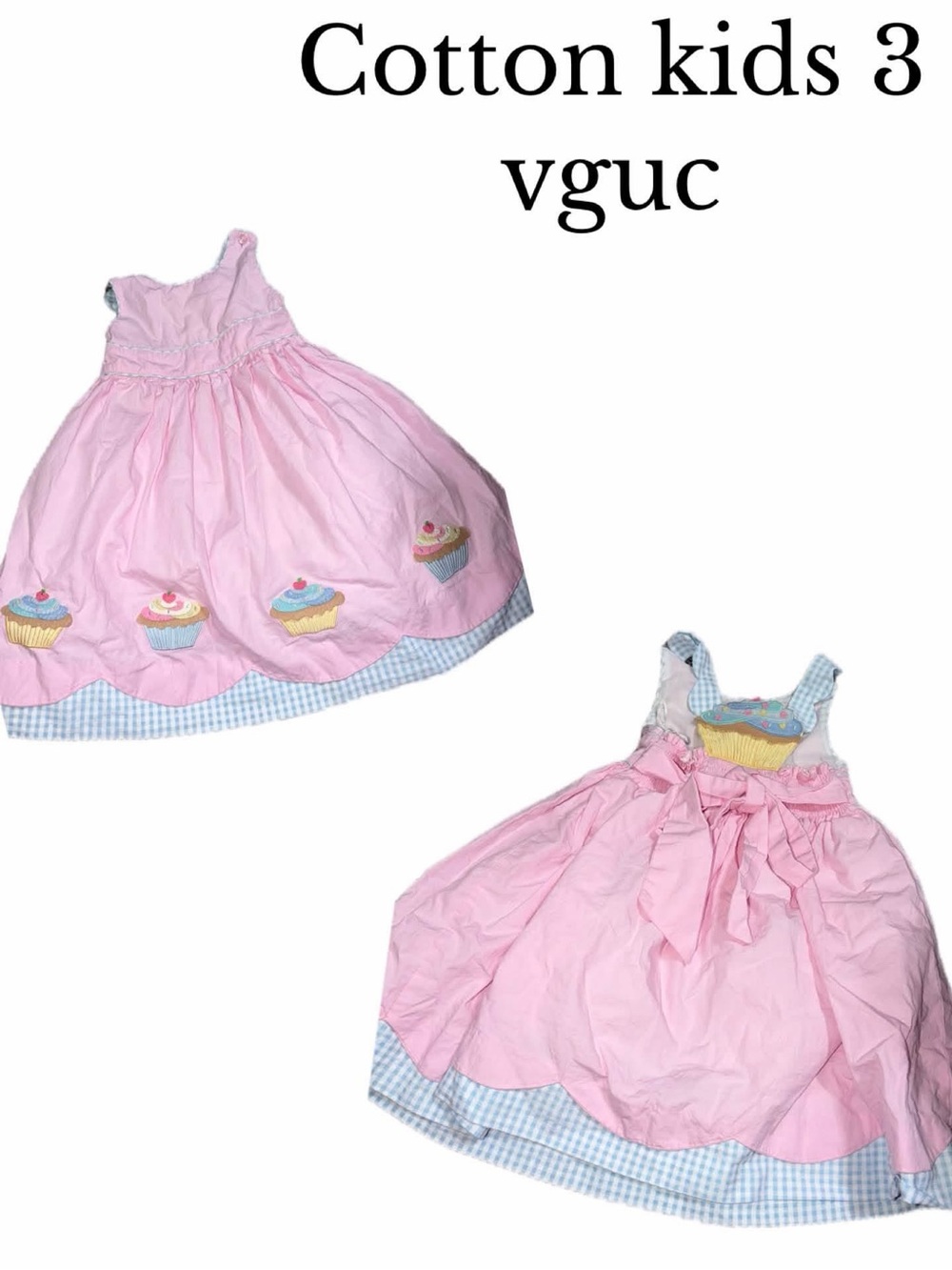 Cotton kids size 3 cupcake birthday dress